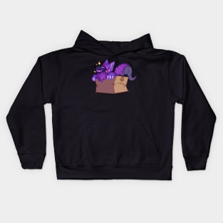 Protogen in a Box - Purple Kids Hoodie